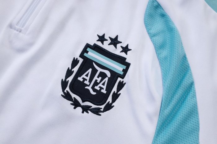 Argentina White Half-Zip Jacket - 图片 6
