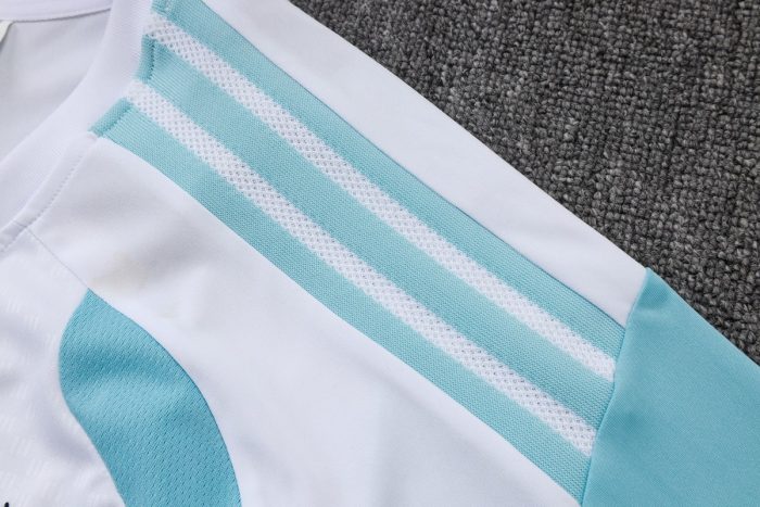 Argentina White Short Sleeve Training Suit - 图片 6