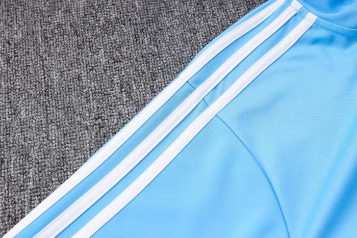 Argentina 2022-23 Light Blue (Three Stars) Long Zip Jacket - 图片 4
