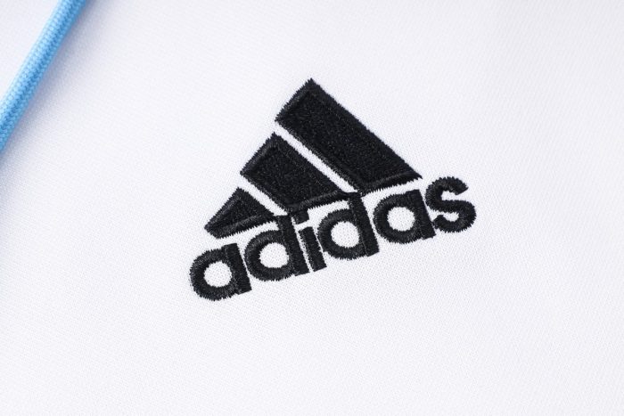 Argentina 2022-23 White (Three Stars) Long Zip Jacket with Hood - 图片 5