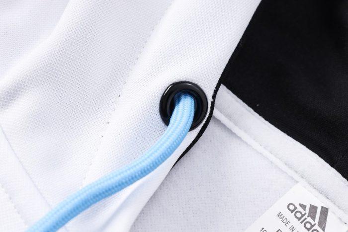 Argentina 2022-23 White (Three Stars) Long Zip Jacket with Hood - 图片 6