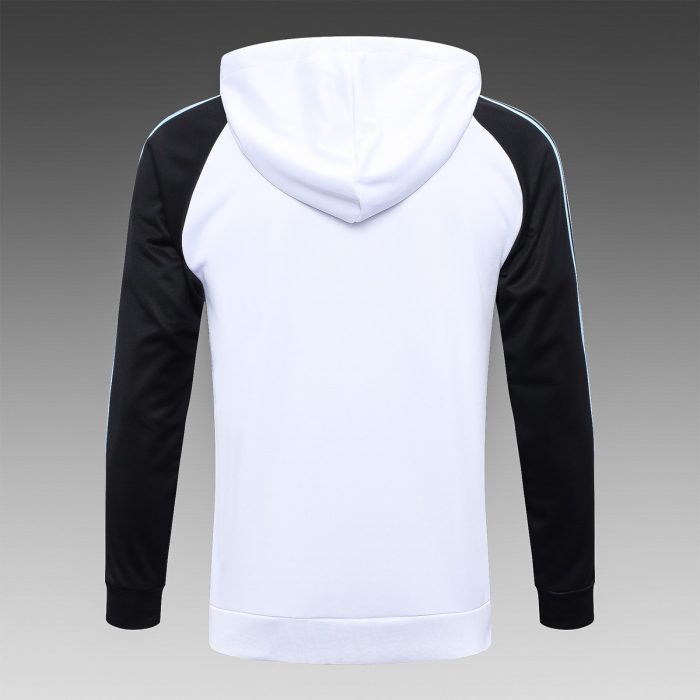 Argentina 2022-23 White (Three Stars) Long Zip Jacket with Hood - 图片 8