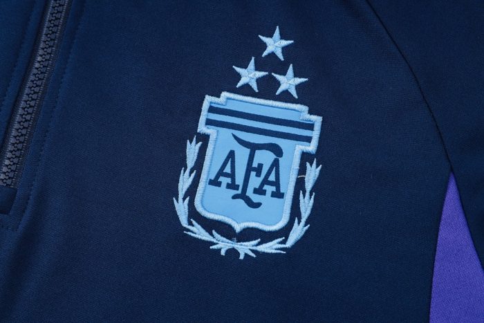 Argentina 23/24 Half-Zip Hoodie Blue - 图片 7