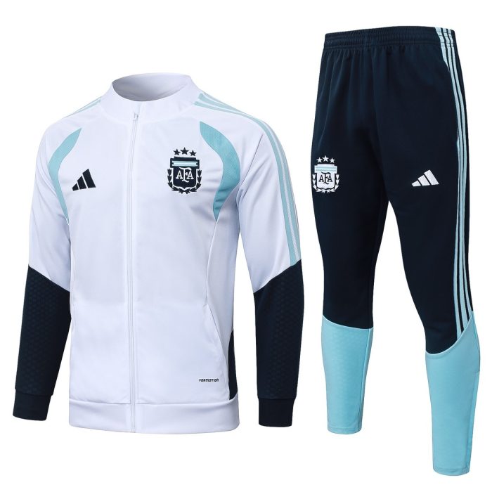 Argentina White Long Zipper Jacket - 图片 8