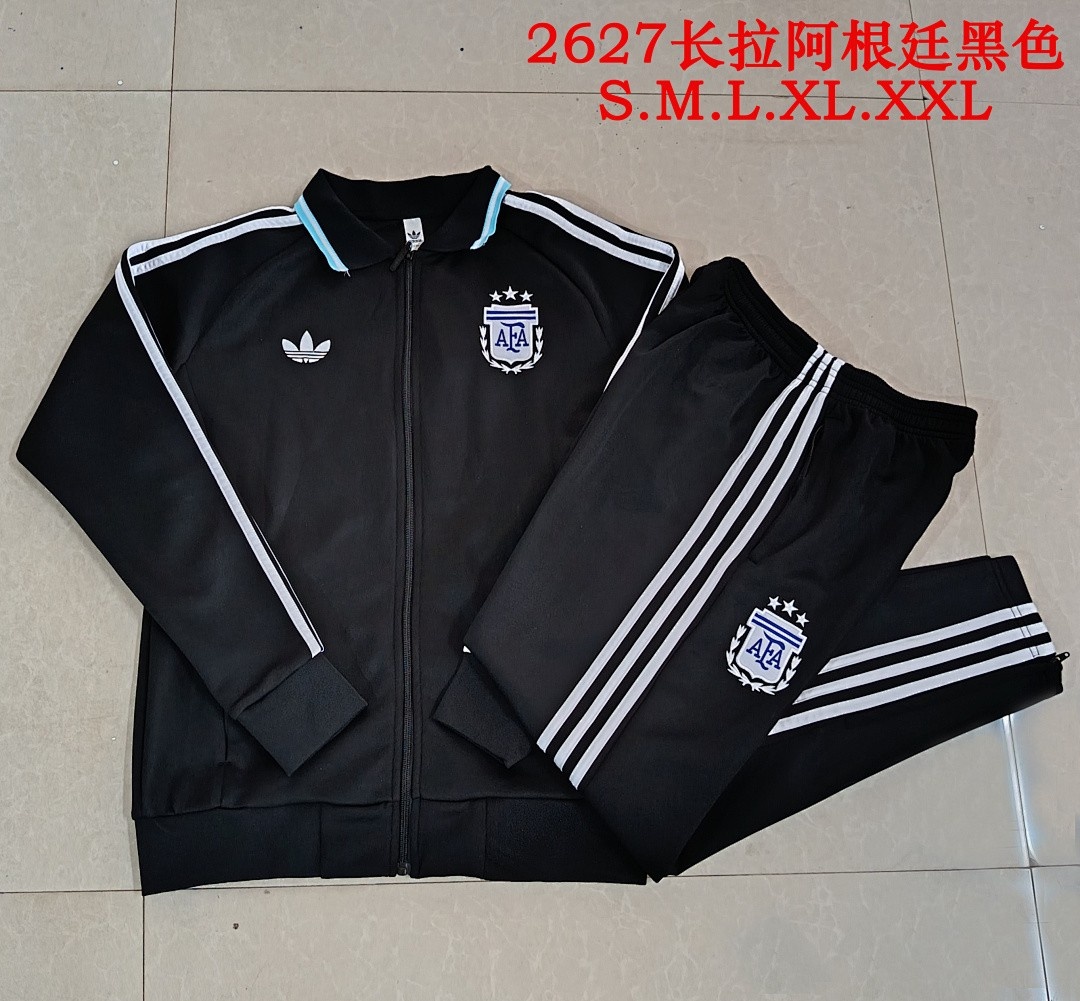 Argentina Black Long Zipper Jacket