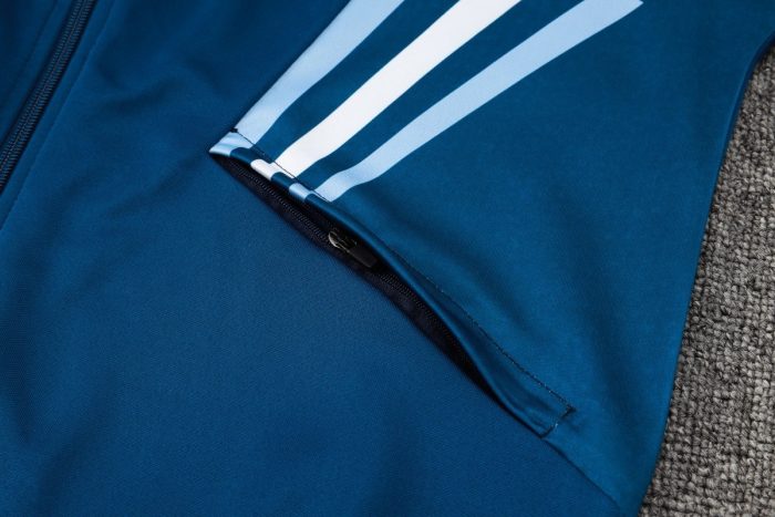Argentina 24/25 Long Zipper Jacket Blue - 图片 5