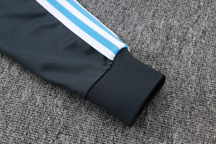 Argentina Retro Edition Dark Gray Long Zipper Jacket - 图片 3
