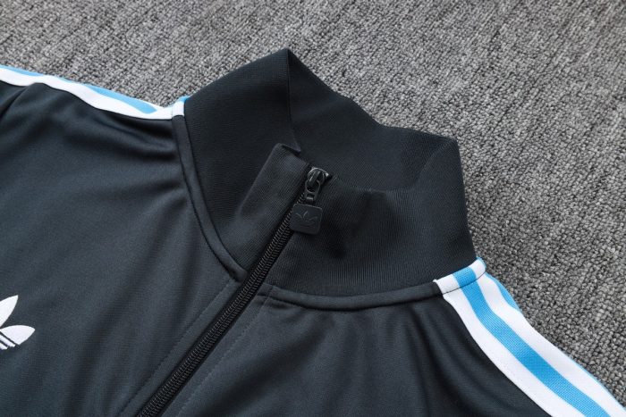 Argentina Retro Edition Dark Gray Long Zipper Jacket - 图片 5