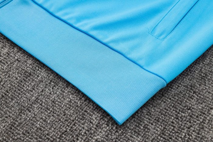 Argentina 24/25 Long Zipper Jacket Light Blue (Gold Badge) - 图片 5