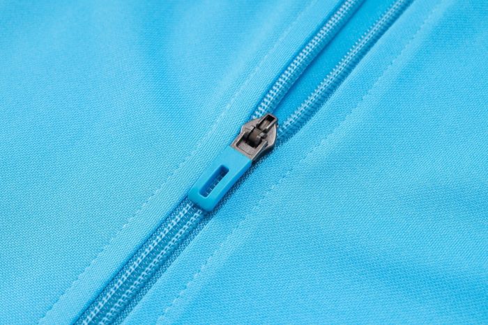Argentina 24/25 Long Zipper Jacket Light Blue (Gold Badge) - 图片 6