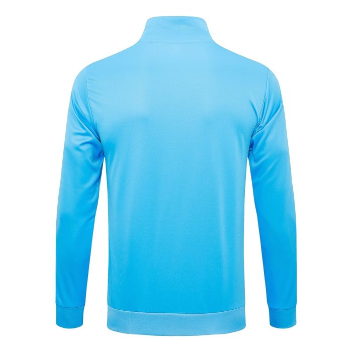 Argentina 24/25 Long Zipper Jacket Light Blue (Gold Badge) - 图片 7