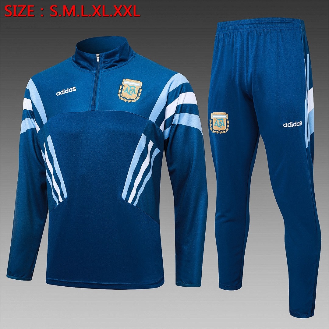JER-8466_1 Argentina 24/25 Half-Zip Jacket Blue - 图片 1