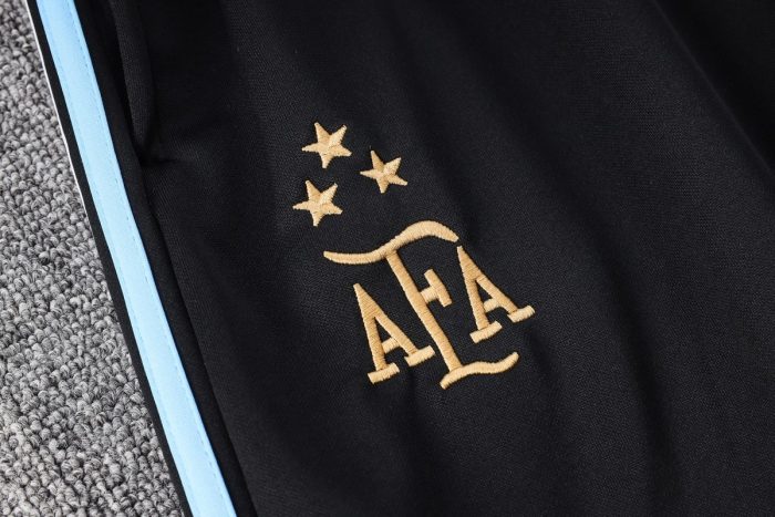 Argentina 2022/23 Black Long Zip Jacket with Hood (Three Stars) - 图片 4
