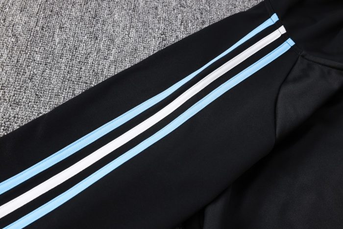 Argentina 2022/23 Black Long Zip Jacket with Hood (Three Stars) - 图片 6