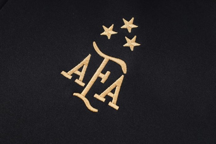 Argentina 2022/23 Black Long Zip Jacket with Hood (Three Stars) - 图片 7
