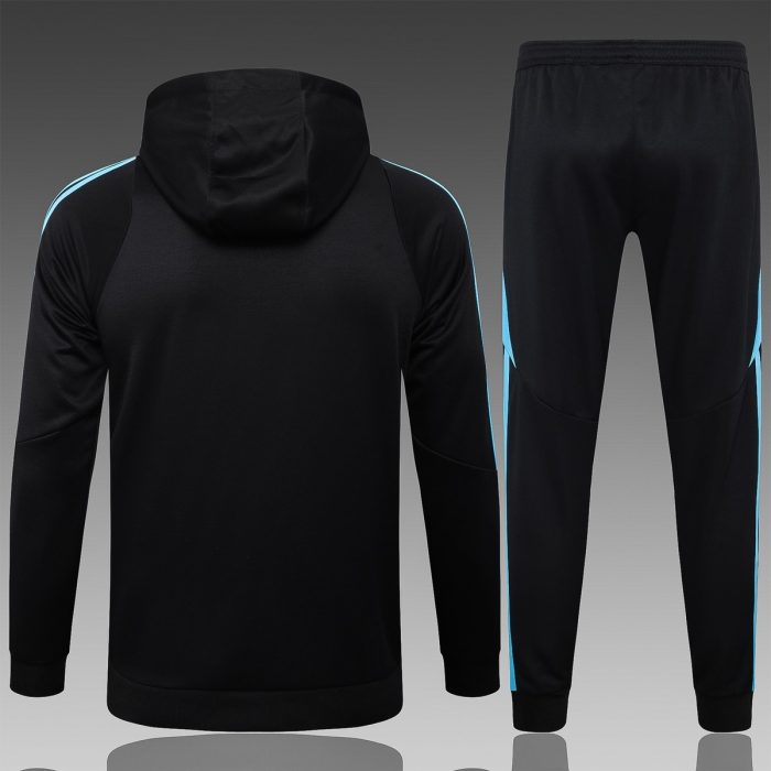 Argentina 24/25 Half-Zip Hoodie Black - 图片 2