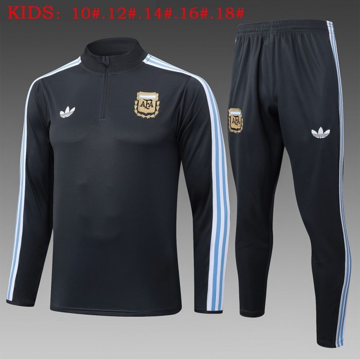 Argentina Kids' Half-Zip Jacket Dark Gray - 图片 2