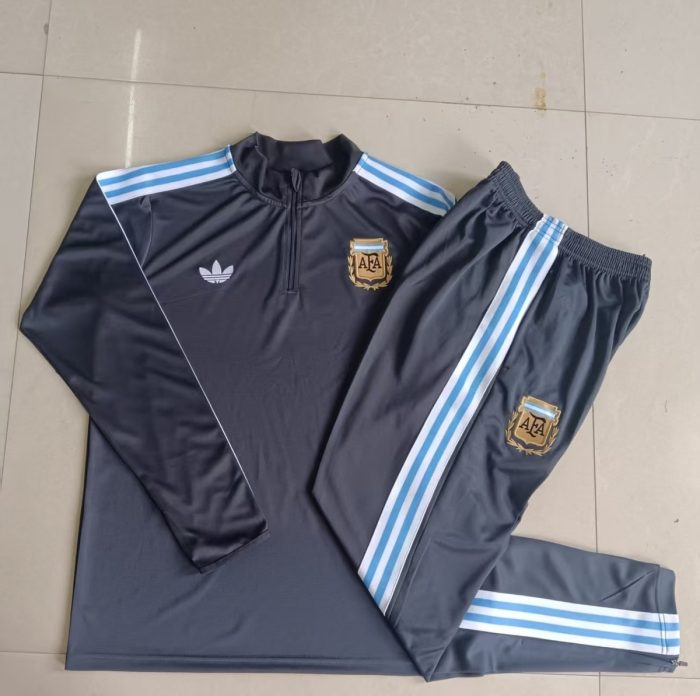 Argentina Kids' Half-Zip Jacket Dark Gray - 图片 4