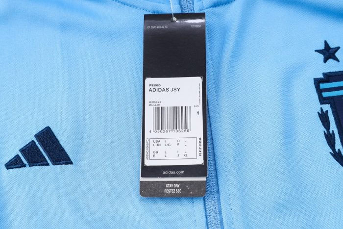 Argentina 2022/23 Light Blue (Three Stars) Long Zip Jacket - 图片 5