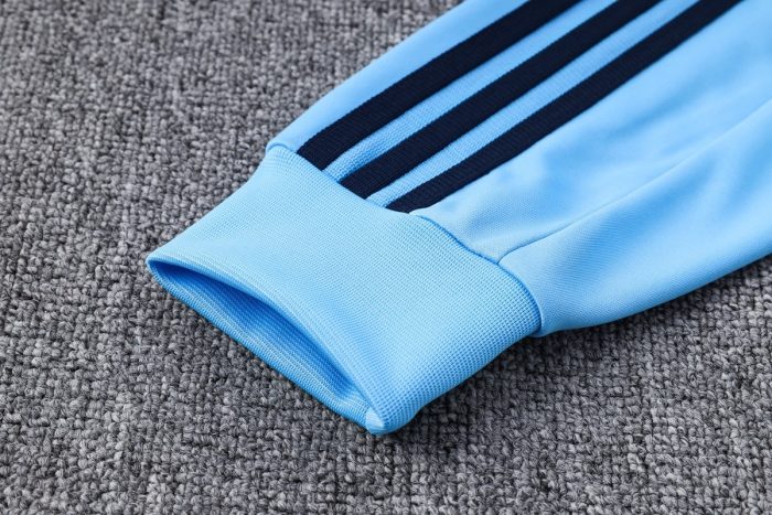 Argentina 2022/23 Light Blue (Three Stars) Long Zip Jacket - 图片 7