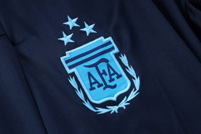 Argentina 2022-23 Light Blue (Three Stars) Half-Zip Jacket - 图片 3