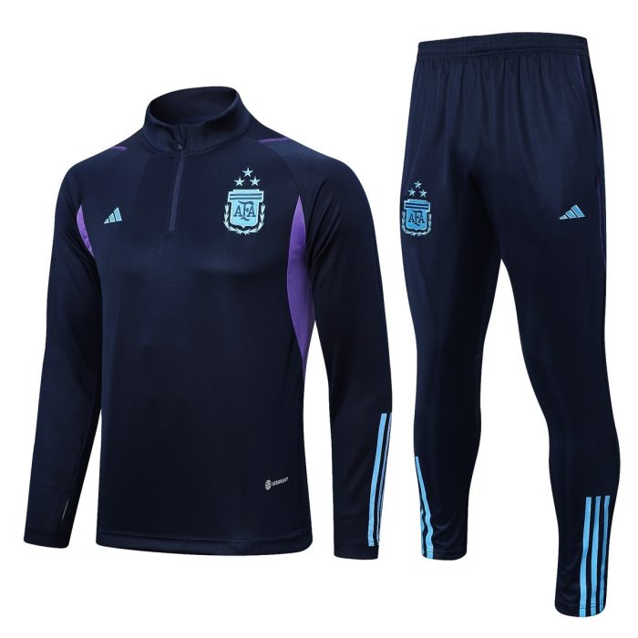 Argentina 2022-23 Semi-Zip Jacket Blue (Three Stars) - 图片 8