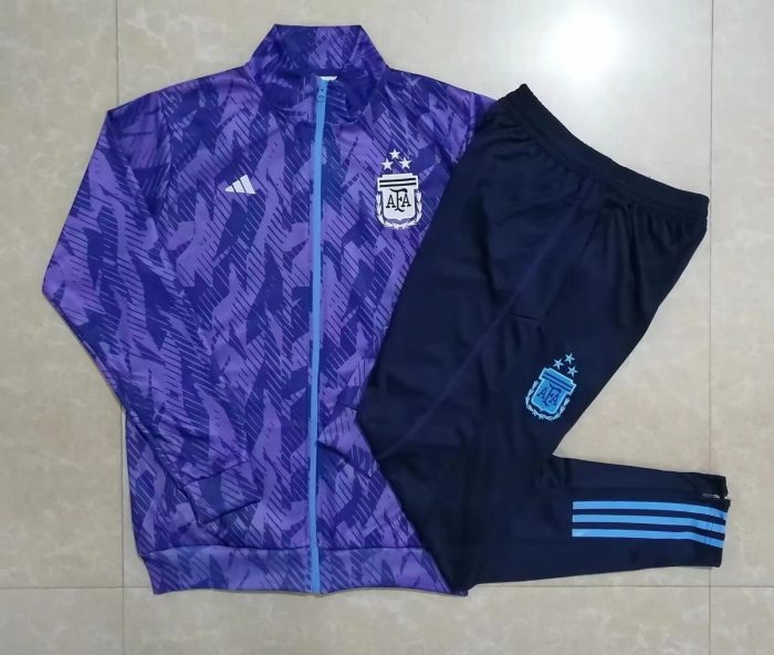Argentina 22/23 Full Zip Jacket Purple (Three Stars) - 图片 9