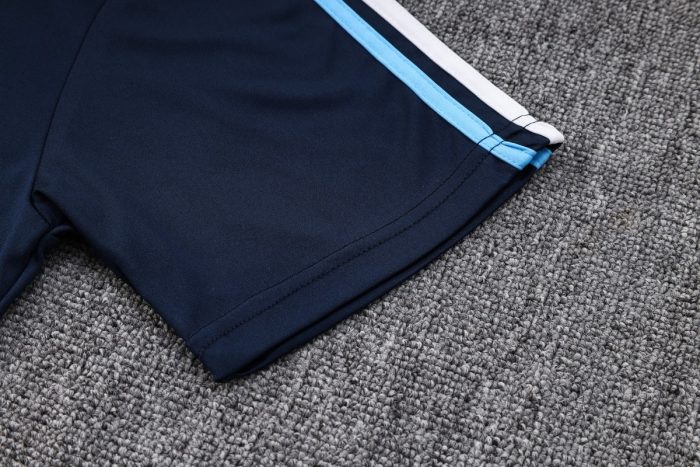 Argentina 22/23 Polo Shirt Royal Blue with White Blue Trim - 图片 5