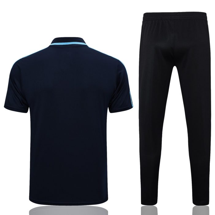 Argentina 22/23 Polo Shirt Royal Blue with White Blue Trim - 图片 7