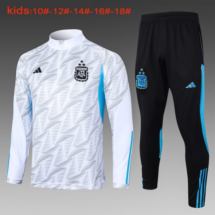Argentina 23/24 White Splash Kids - 图片 2