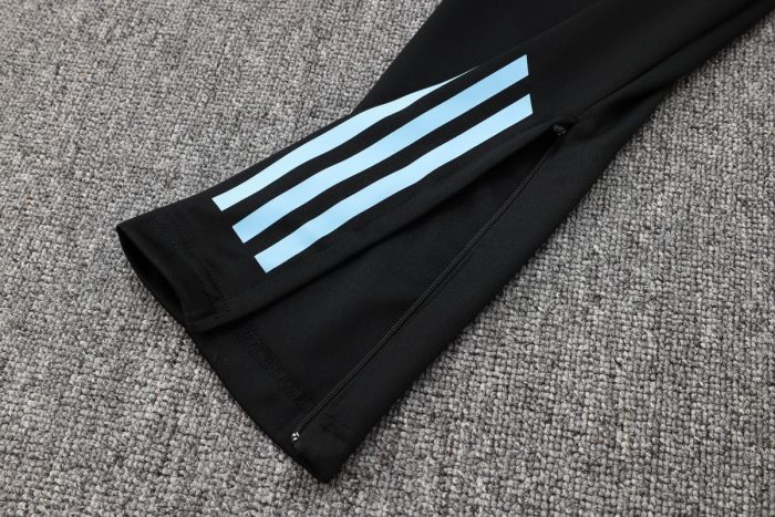 Argentina 24/25 Black Long Zipper Jacket - 图片 3