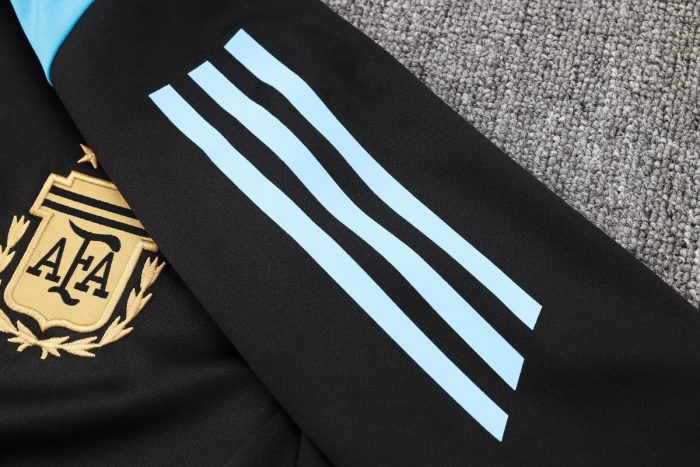 Argentina 24/25 Black Long Zipper Jacket - 图片 7