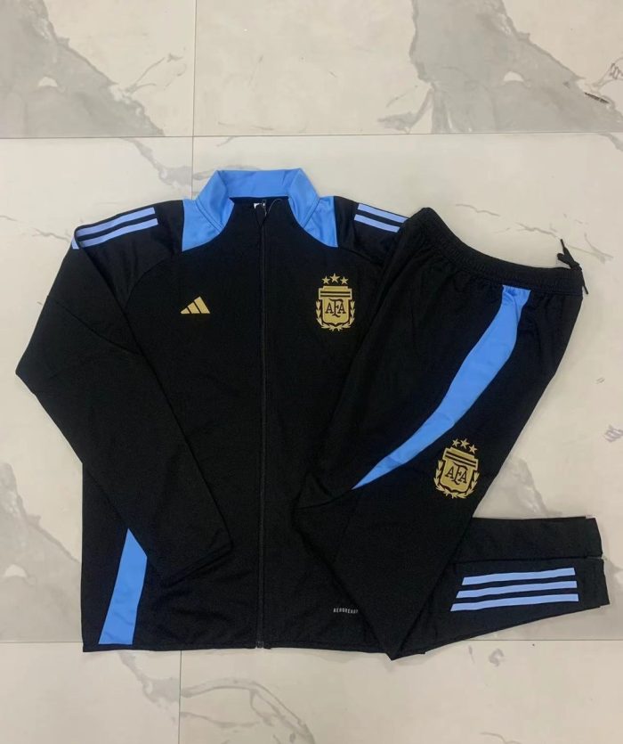 Argentina 24/25 Black Long Zipper Jacket - 图片 9