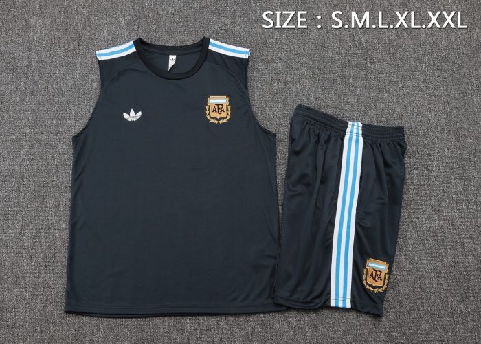 Argentina Retro Vest Dark Gray - 图片 2