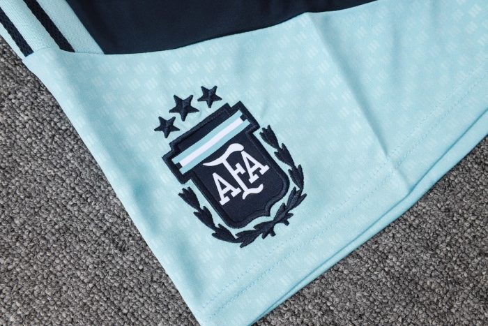 Argentina Sky Blue Short Sleeve Training Suit - 图片 3