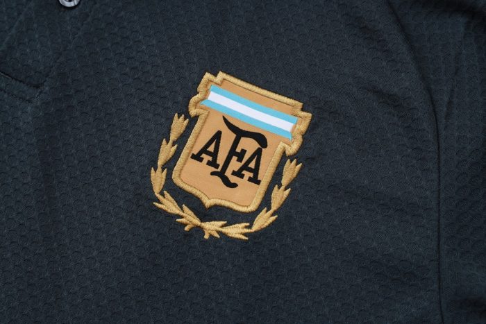 Argentina Retro Polo Shirt - Dark Gray - 图片 5