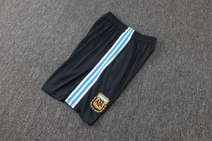 Argentina Retro Short Sleeve Jersey - Dark Gray - 图片 2