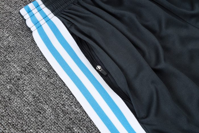Argentina Retro Short Sleeve Jersey - Dark Gray - 图片 3