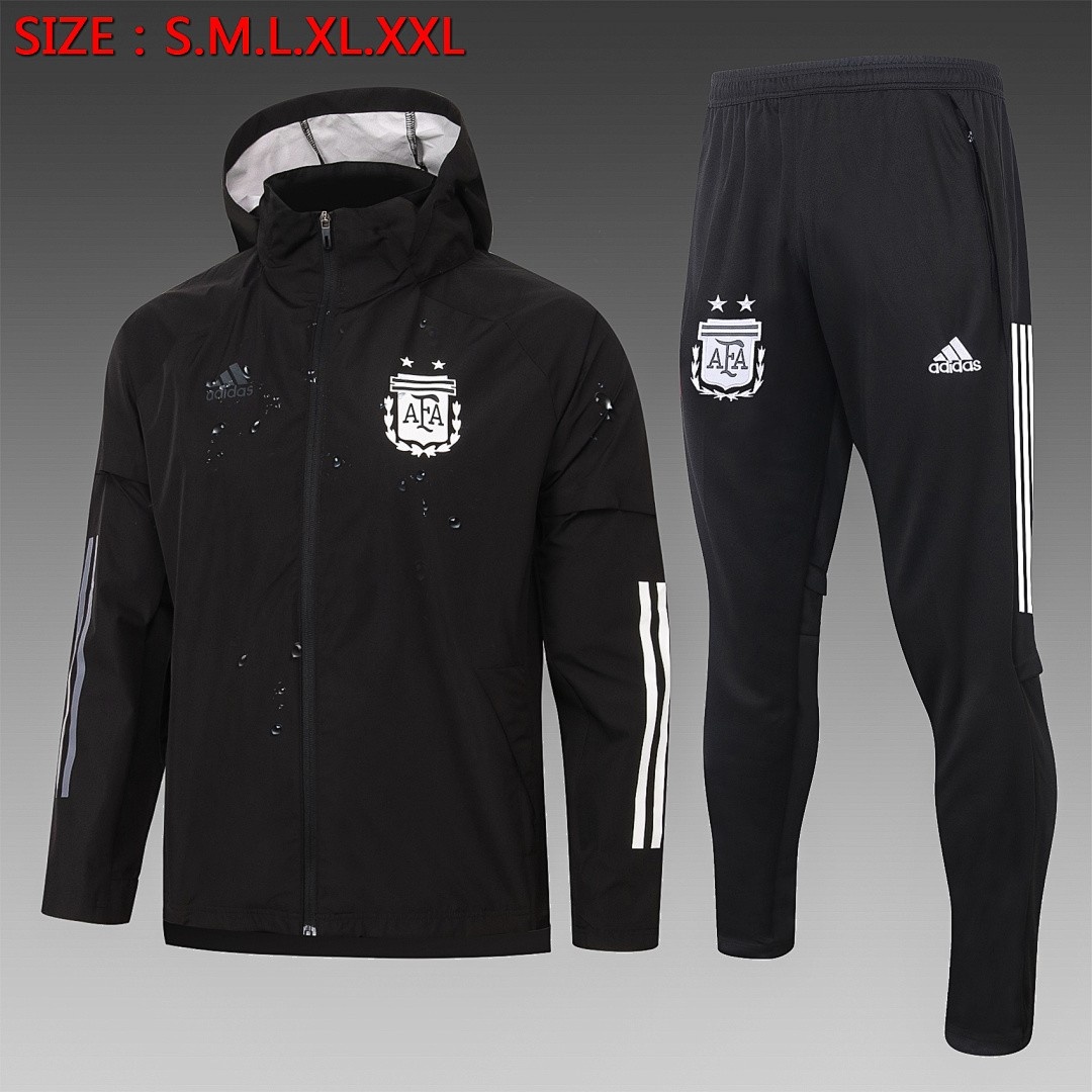 2021 Argentina Black Windbreaker S-2XL