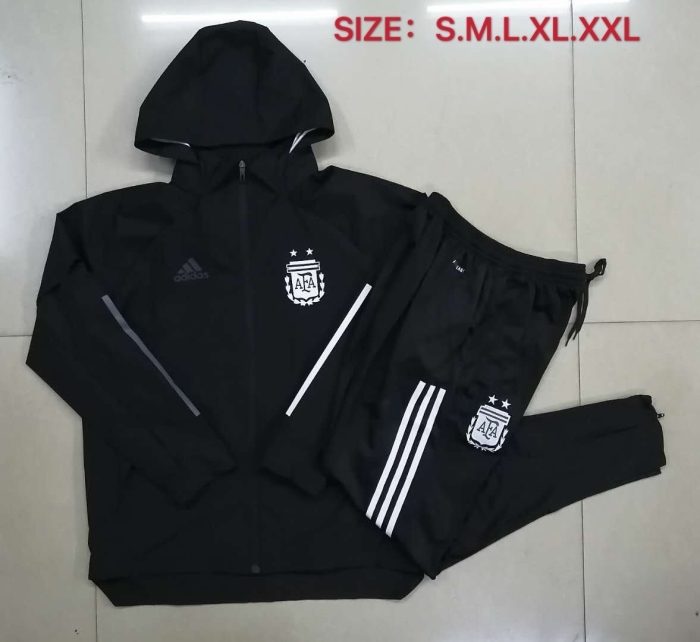 2021 Argentina Black Windbreaker S-2XL - 图片 9