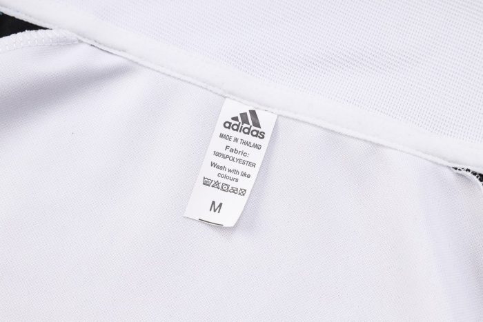 Argentina 2022-23 White (Black Sleeves) Three Stars Long Zip Jacket - 图片 7