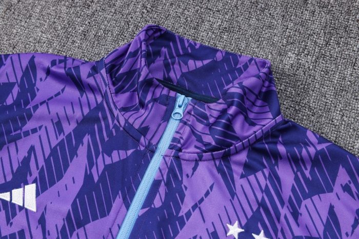 Argentina 22/23 Long Zipper Jacket Purple (Spray Ink) - 图片 5