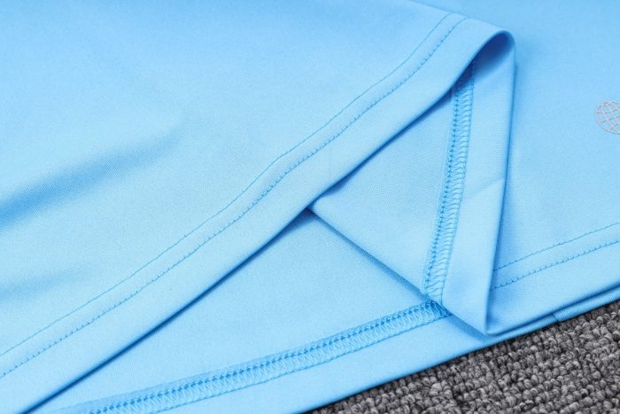 Argentina 23-24 Light Blue Short Sleeve Training Set with 3/4 Pants - 图片 4
