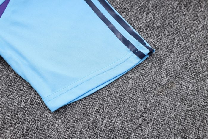 Argentina 23-24 Light Blue Short Sleeve Training Set with 3/4 Pants - 图片 5