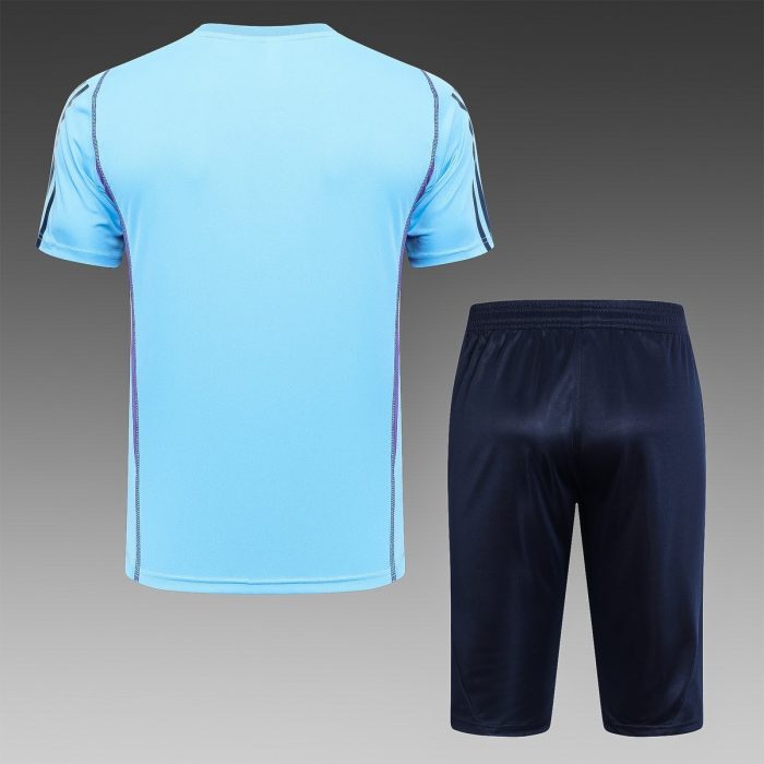 Argentina 23-24 Light Blue Short Sleeve Training Set with 3/4 Pants - 图片 7