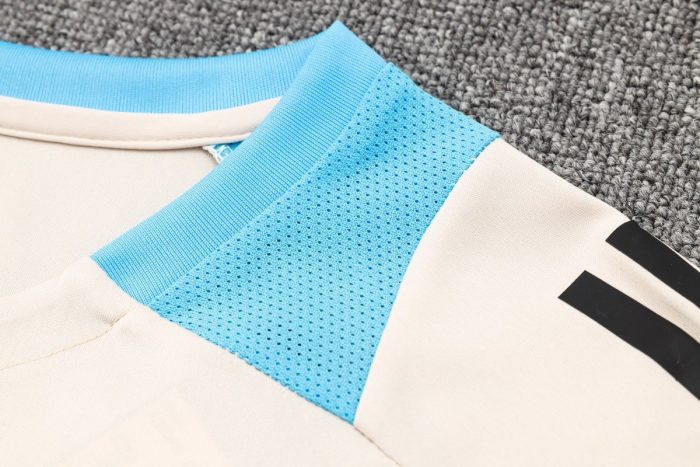 Argentina 24/25 Short Sleeve Training Set in Beige (with 7/8 Pants) - 图片 6