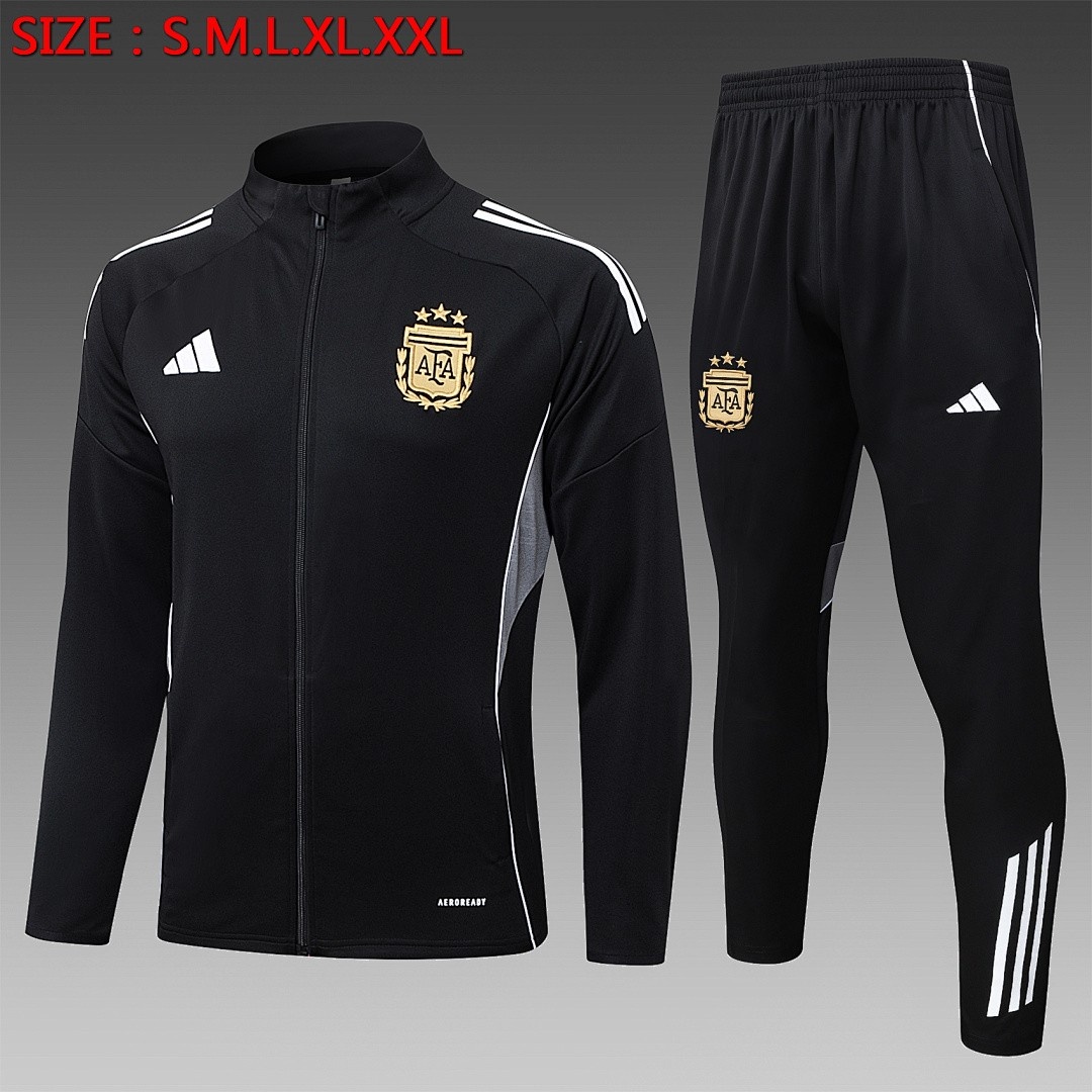 Argentina Black Long Zipper Jacket