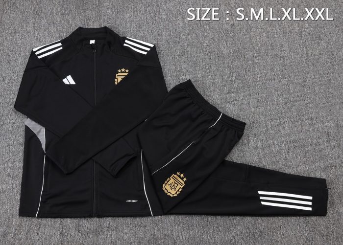 Argentina Black Long Zipper Jacket - 图片 2