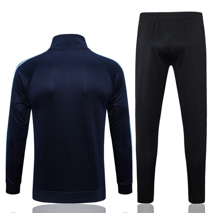 Argentina 2022/23 High Neck Dark Blue (Three Stars) Long Zipper Jacket - 图片 7