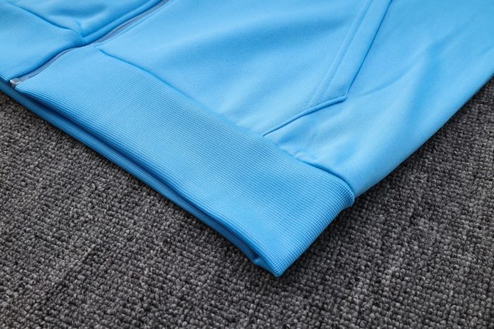 Argentina 2022-23 Light Blue Long Zip Jacket with Cap (Three Stars) - 图片 4